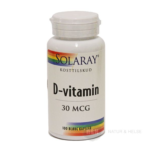 D-vitamin 30 mcg Solaray